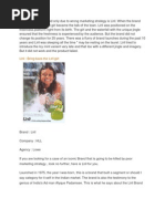 Download One Brand Which Failed Only Due to Wrong Marketing Strategy is Liril by Kanan Unni SN75845157 doc pdf