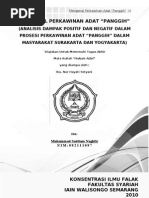 Download MAKALAH HUKUM ADAT MENGENAL PERKAWINAN ADAT PANGGIH ANALISIS DAMPAK POSITIF DAN NEGATIF DALAM PROSESI PERKAWINAN ADAT PANGGIH DALAM MASYARAKAT SURAKARTA DAN YOGYAKARTA by musafir1412 SN75845981 doc pdf