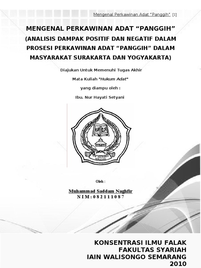 Mengenal Perkawinan Adat Panggih