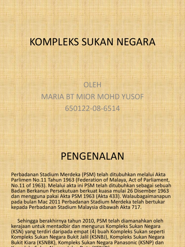 Assign Kompleks Sukan Negara