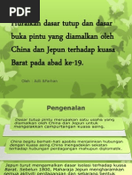 Dasar Isolisasi China-Jepun