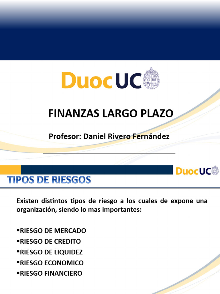 Riesgos Financieros en Inversiones a Largo Plazo | PDF | Compartir ...