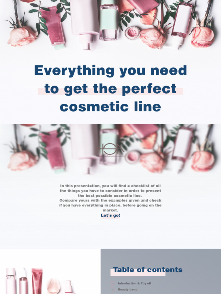 Everything You Need To Get The Perfect Cosmetic Line | PDF | Cosmetics ...