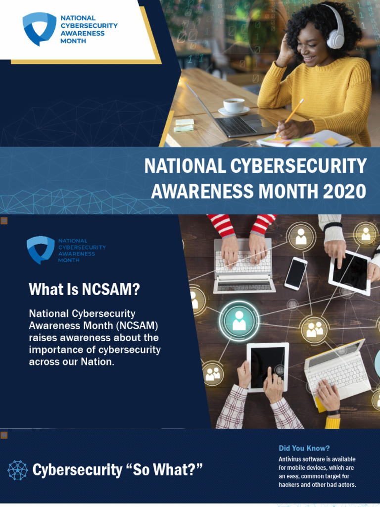 National Cybersecurity Awareness Month | PDF | Security | Computer Security