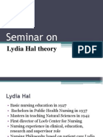 Seminar On: Lydia Hal Theory