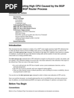 Troubleshooting High CPU Caused by The BGP Scanner or BGP Router Process