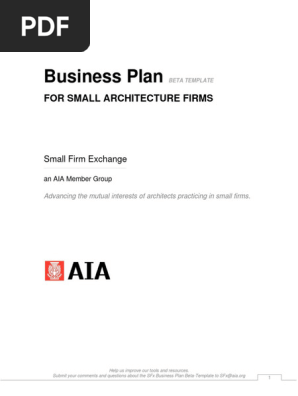 Small Architect Business Plan