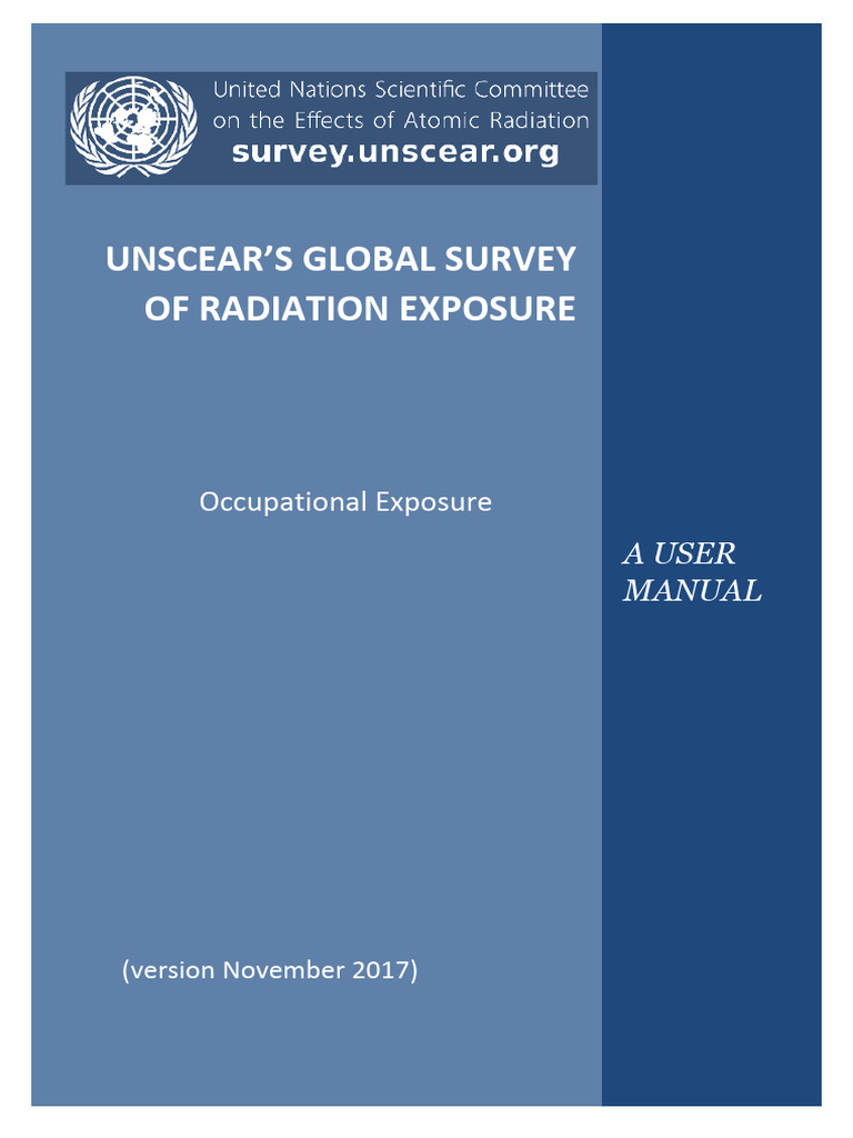 Unscear Occupationall Exposure Survey Manual v1 | PDF | Radiology ...