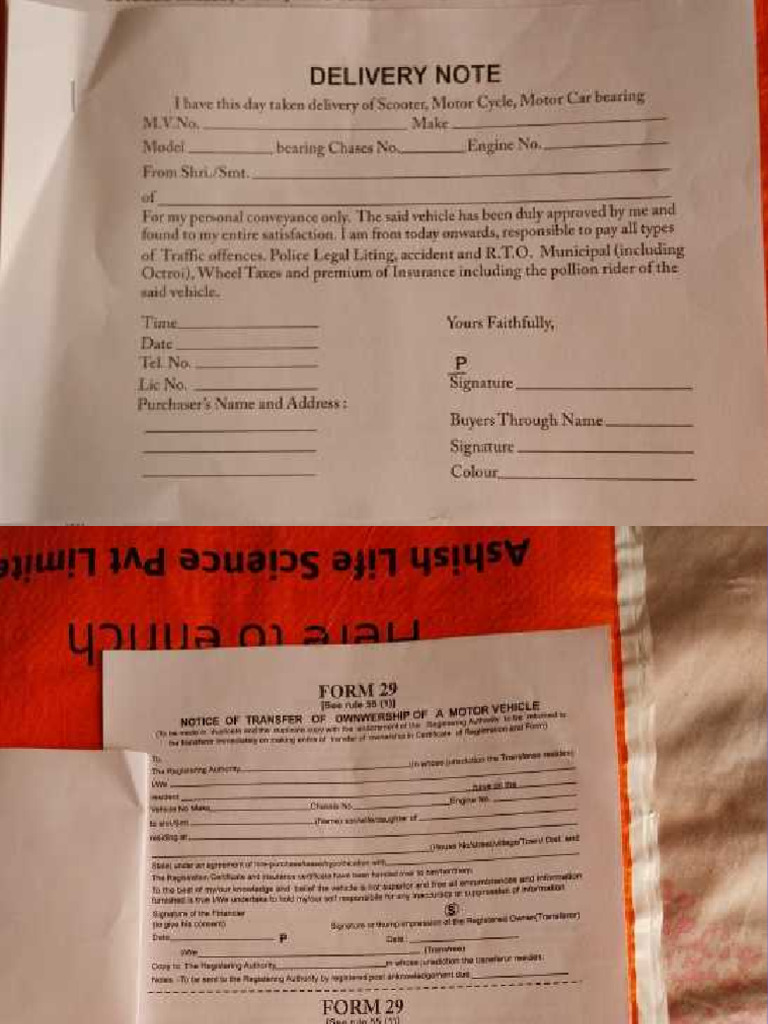 Rto Forms | PDF