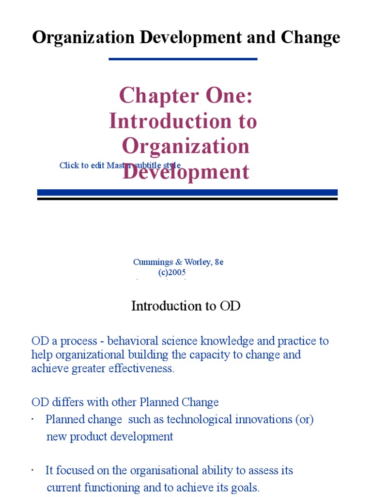 Introduction to Organization Development | PDF | Organization ...