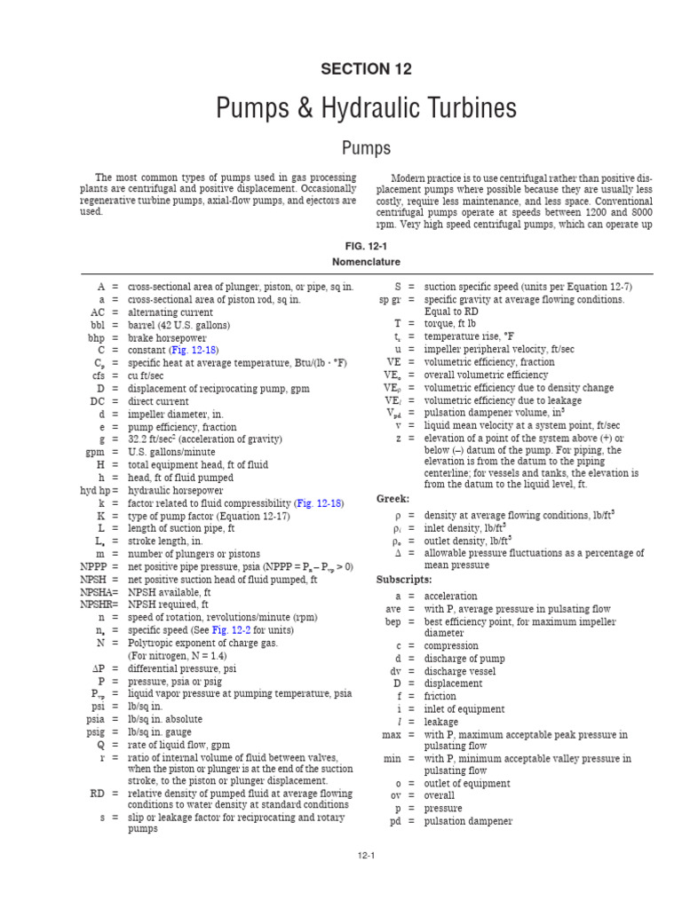 Pumps & Hydraulic Turbines | PDF | Pump | Pressure