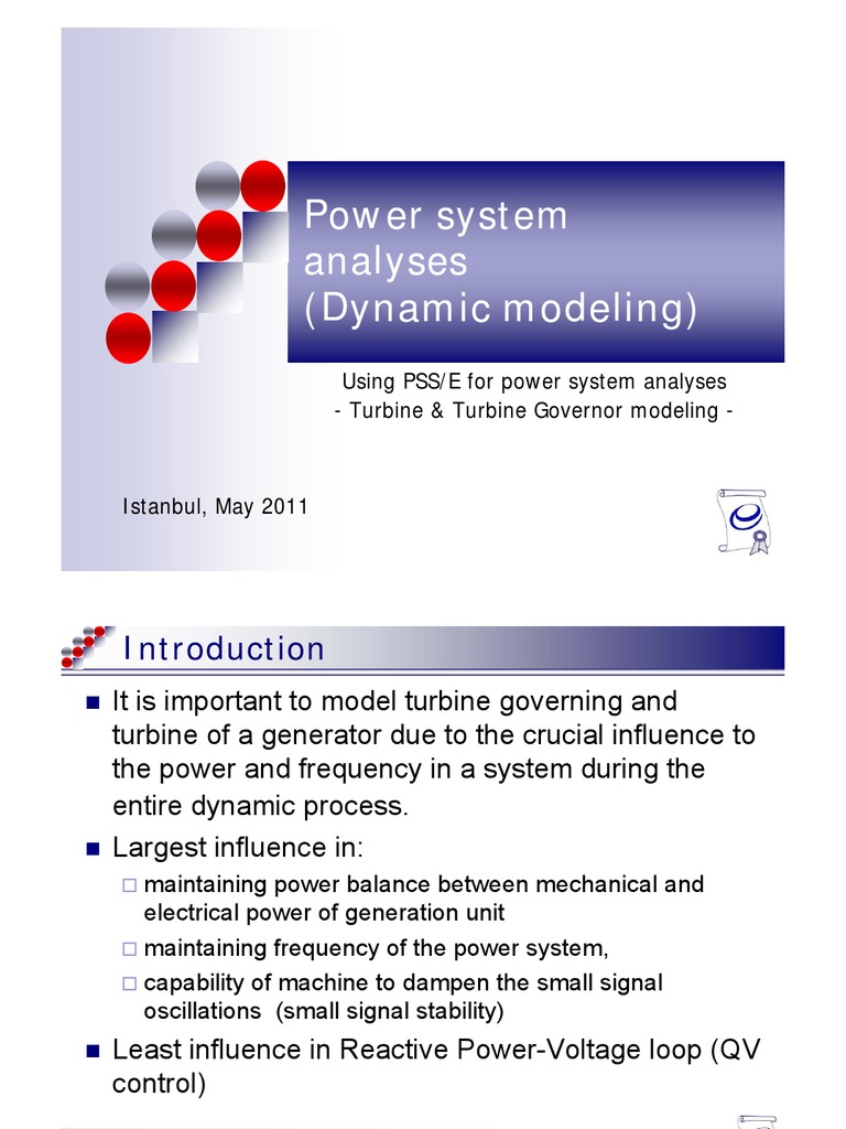 Turbine Modeling in Power Systems | PDF | Hydroelectricity | Power Station