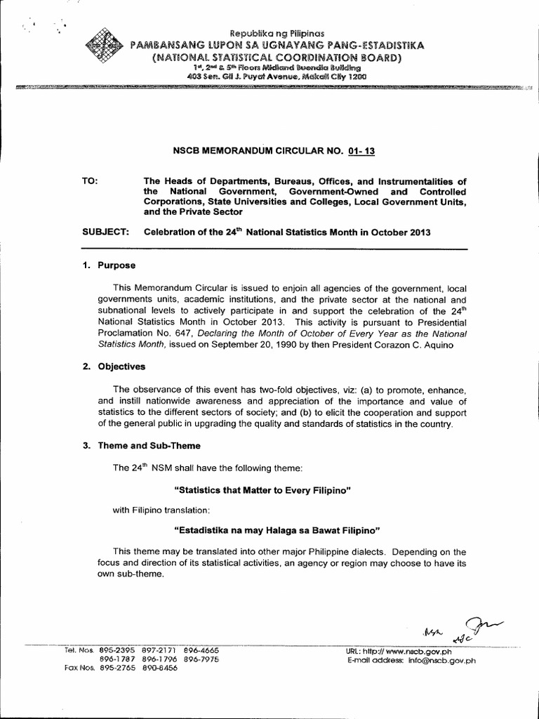 Memoradum Circular No 01 13 0 Pdf Philippines Government