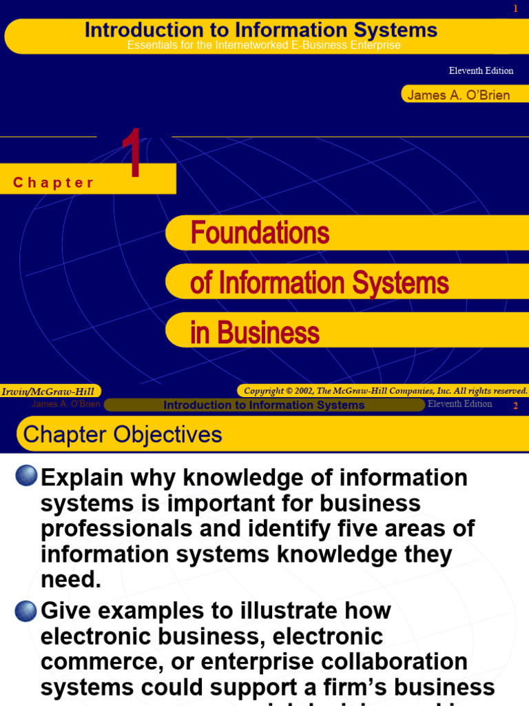 Introduction To Information Systems, 11e - James A. O'Brien, George M ...