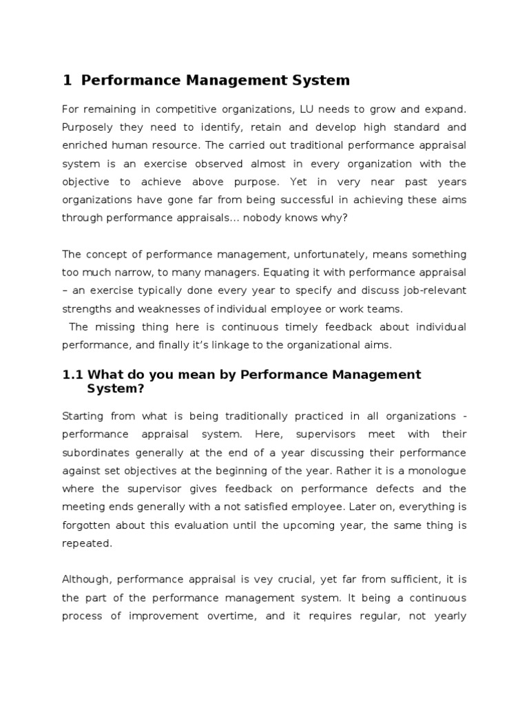 Enhancing Performance Management Systems | PDF | Career & Growth