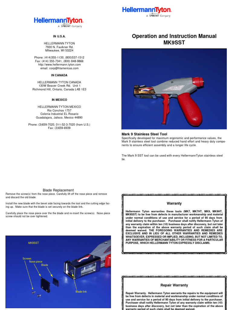 Mark 9 SST Tool Operation Manual | PDF | Implied Warranty ...