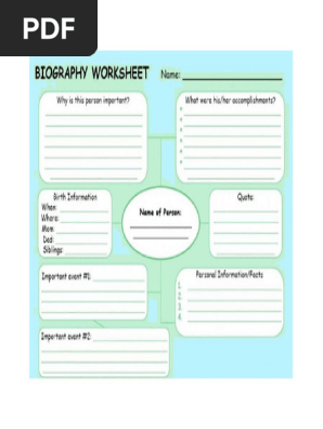 Biography Outline