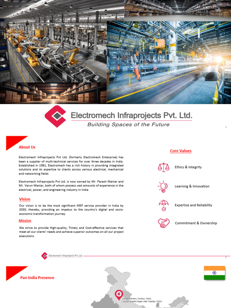 EIPL MEP-Profile-Industrial-2024 | PDF | Procurement