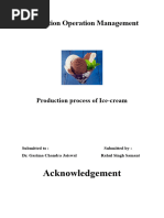 Ice Cream Production Process Flow Chart | PDF | Emulsion | Freezing