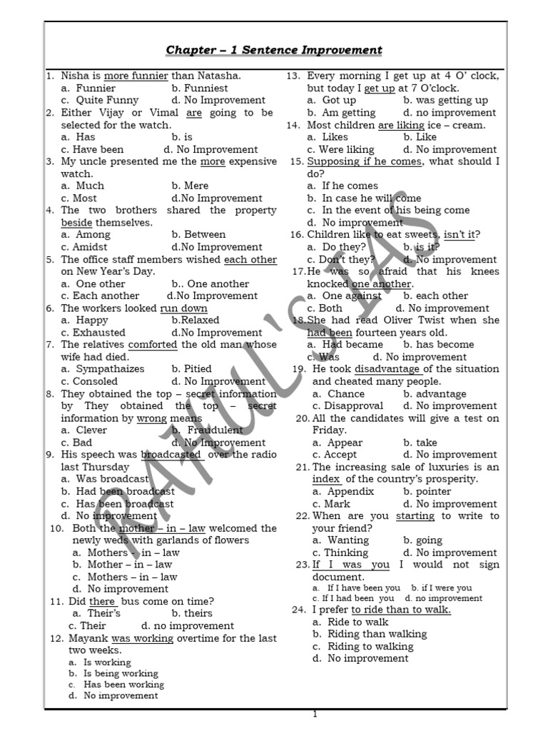 English mcq practice pdf