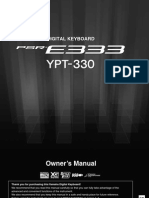 Yamaha PSR E333 - Manual en