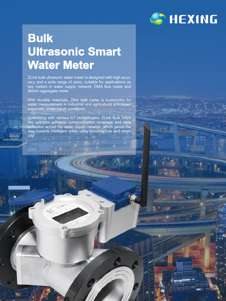 ZLink Bulk Ultrasonic Water Meter | PDF | Flow Measurement | Water