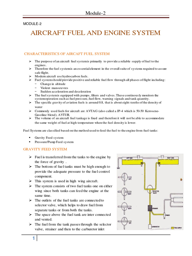 Aircraft Fuel and Engine Systems Overview | PDF | Pump | Engines