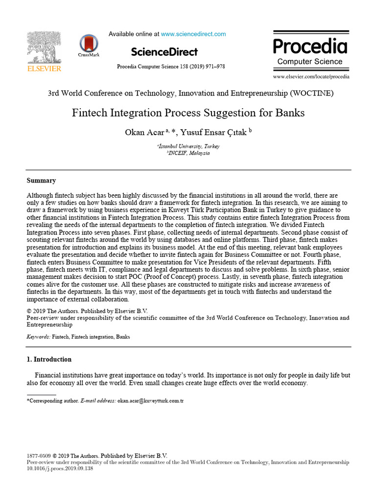 Article 13 Fintech And Bank Pdf Banks Islamic Banking And Finance