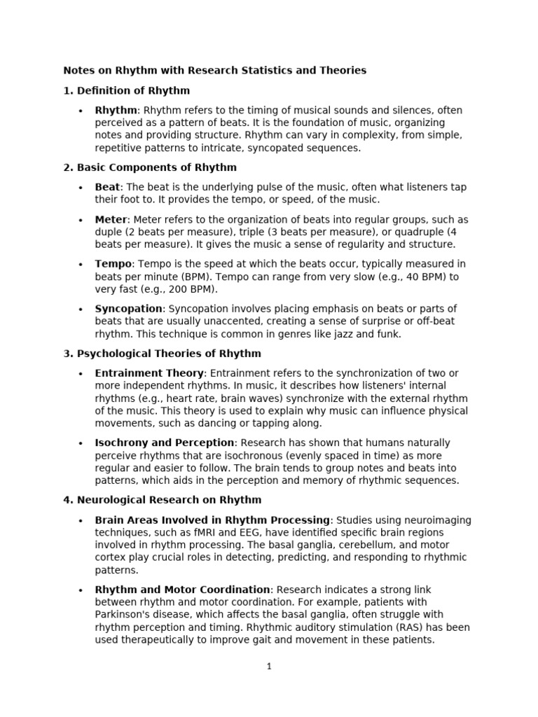 Rhythm 3 Pdf Rhythm Perception