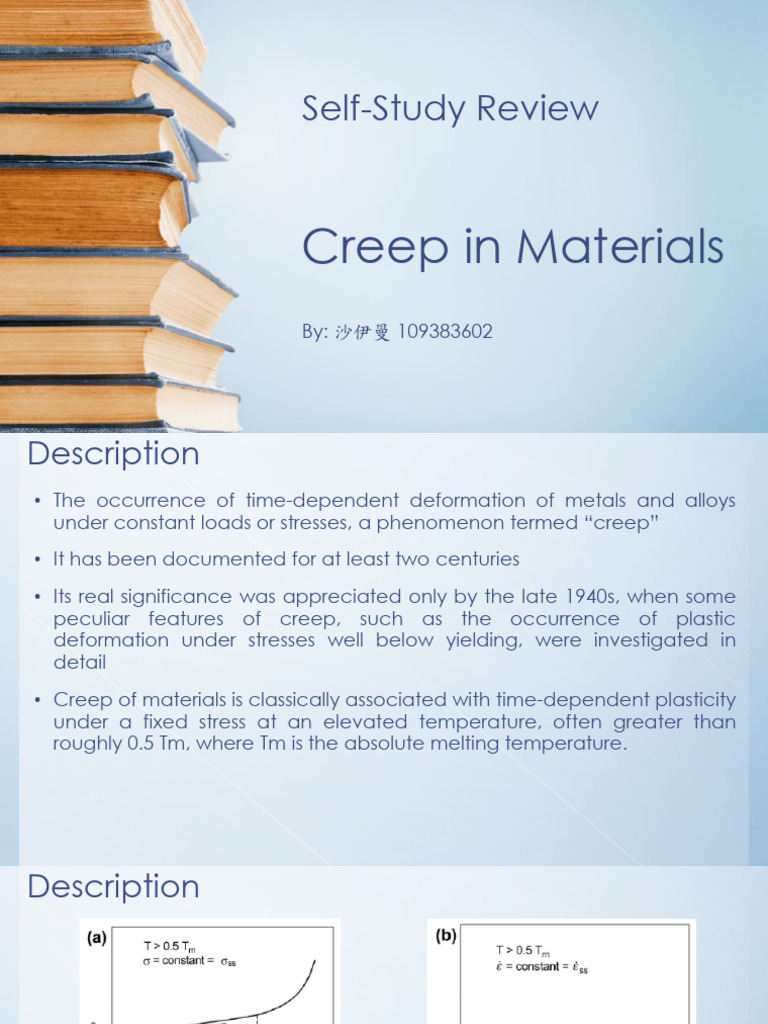 Understanding Creep in Materials | PDF | Creep (Deformation ...
