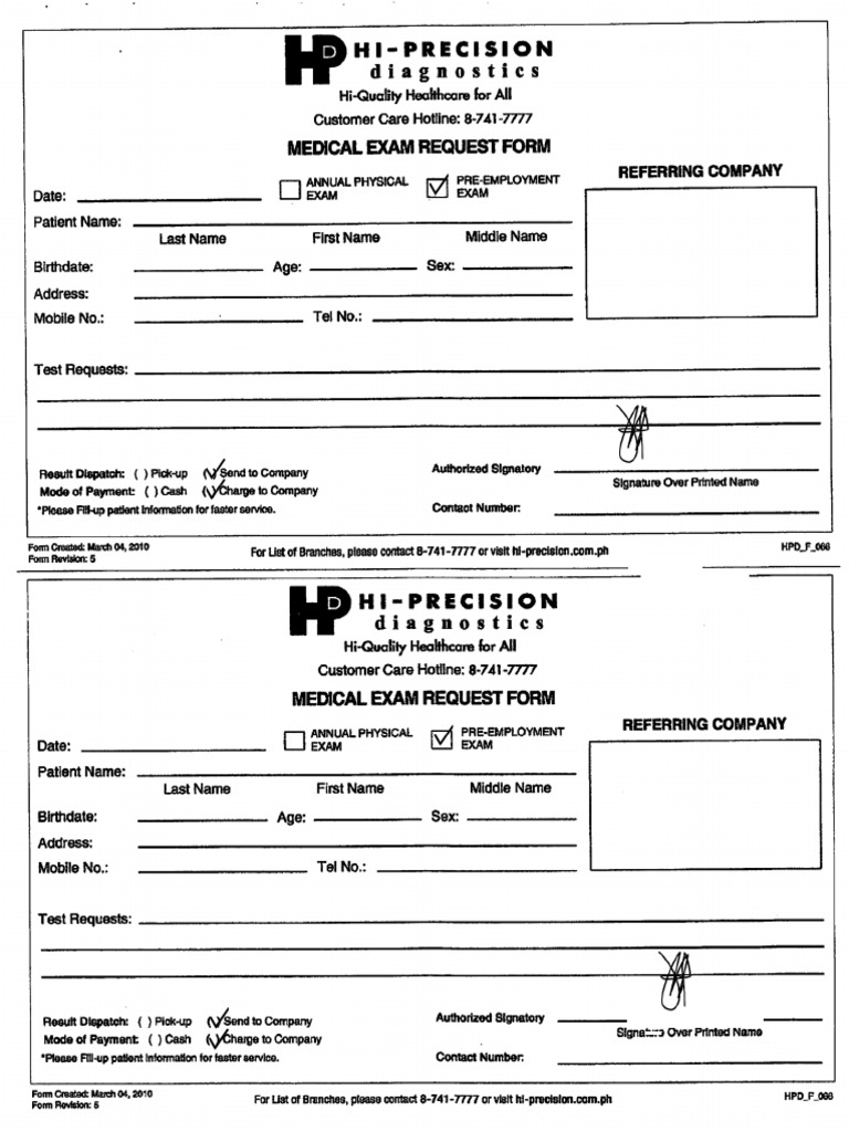 Hi Precision Medical Report Overview | PDF