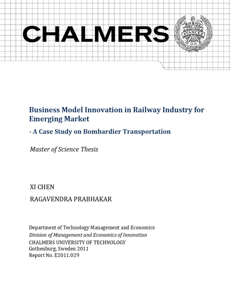 Railway Business Model Innovation Study | PDF | Business Model ...