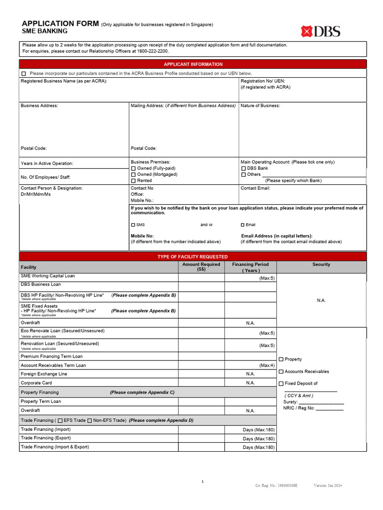 SME Loan Application Form | PDF | Insurance | Banks