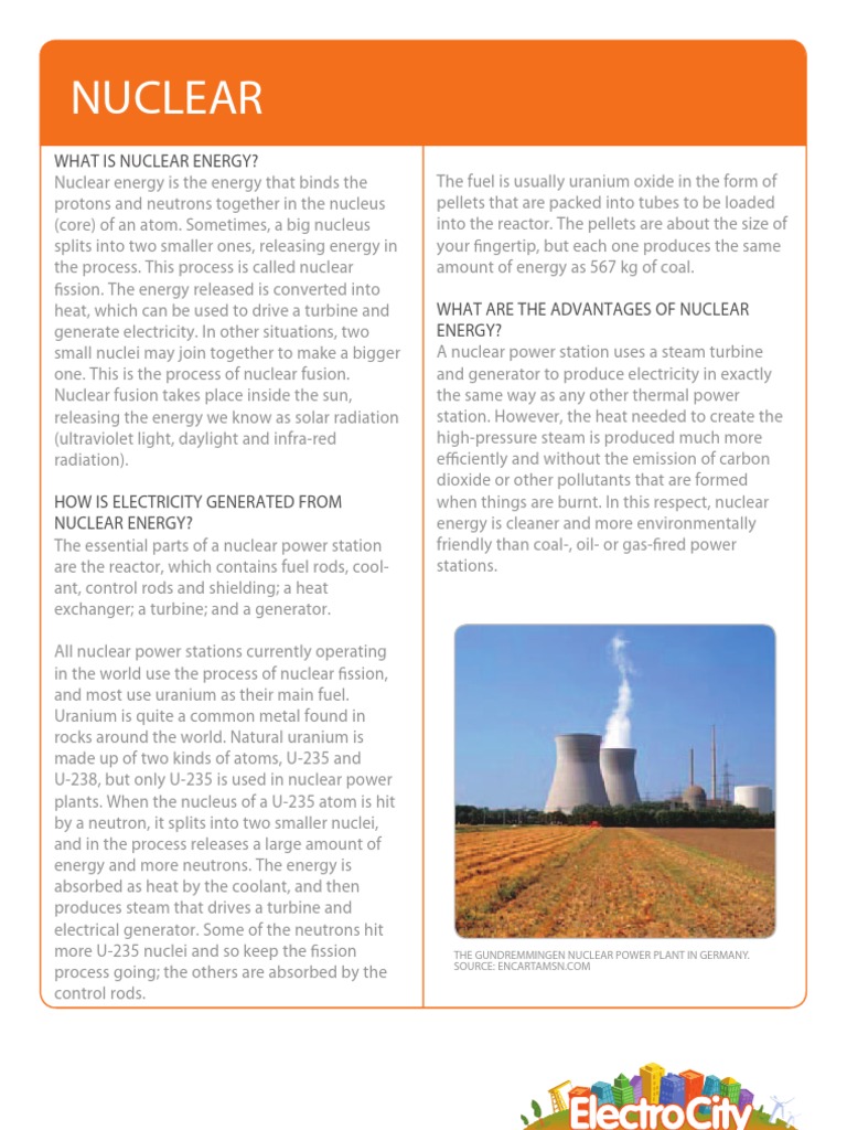 Nuclear Energy | PDF | Nuclear Power | Nuclear Reactor