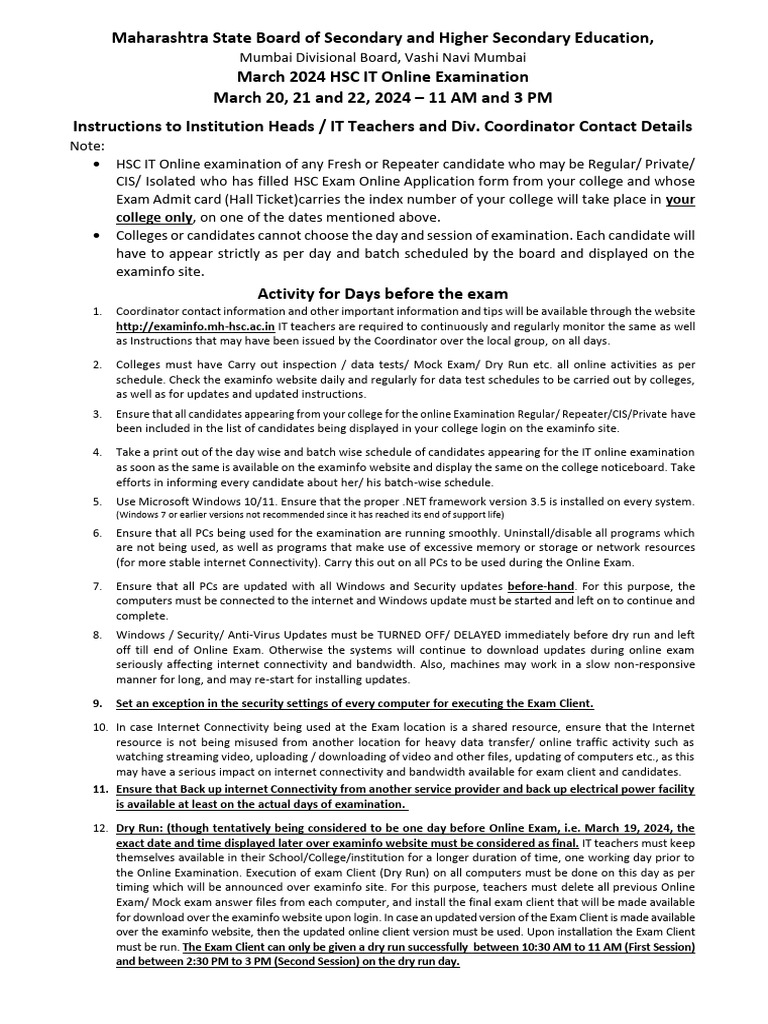 March 2024 IT Online Exam Instructions-1 | PDF | Microsoft Windows ...
