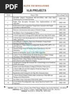 Vlsi Ieee Projects