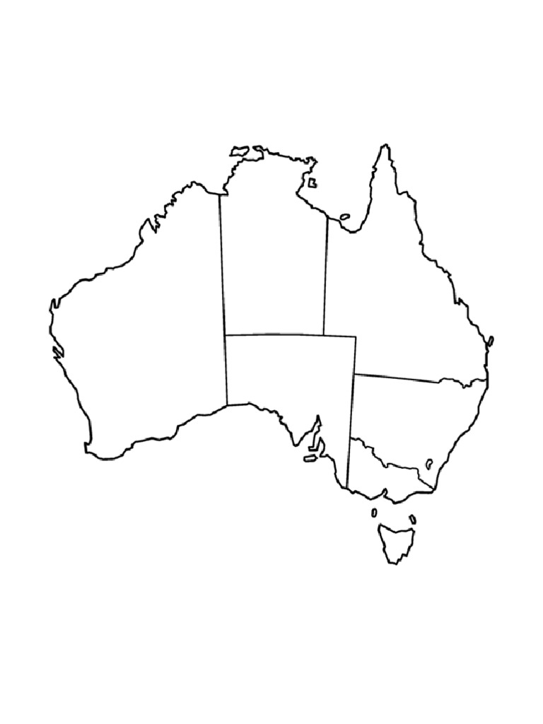 Australia Blank Map | PDF