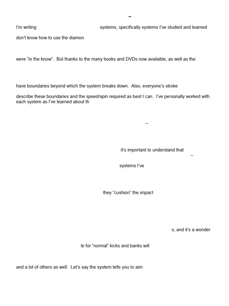 One Rail Kicking Systems for Pool | PDF | Triangle | Geometry