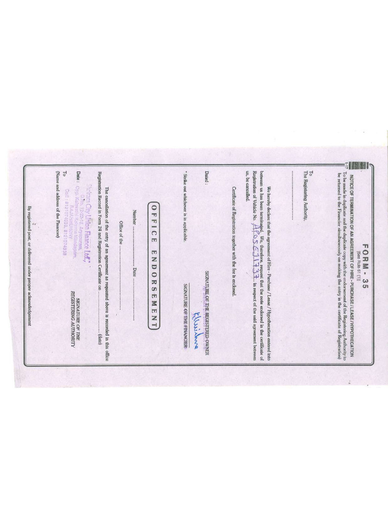 Pulsar Form 35 | PDF