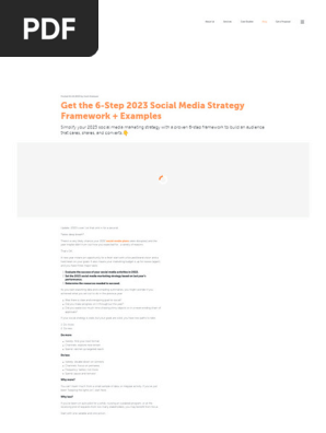 Social Media Campaign & Strategy Guidance (E-Book)