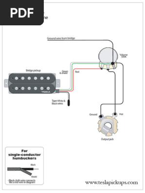 1 Humbucker 1 Volume
