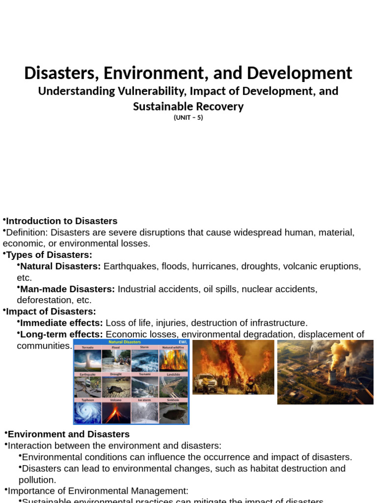 DPPM Unit 5 | PDF | Natural Disasters | Disaster Risk Reduction