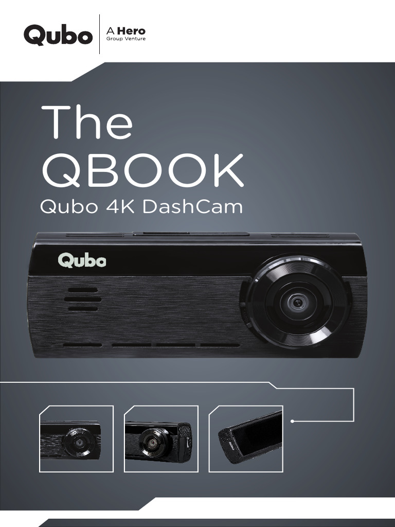 Qubo 4K DashCam User Manual | PDF | Camera | Mobile App
