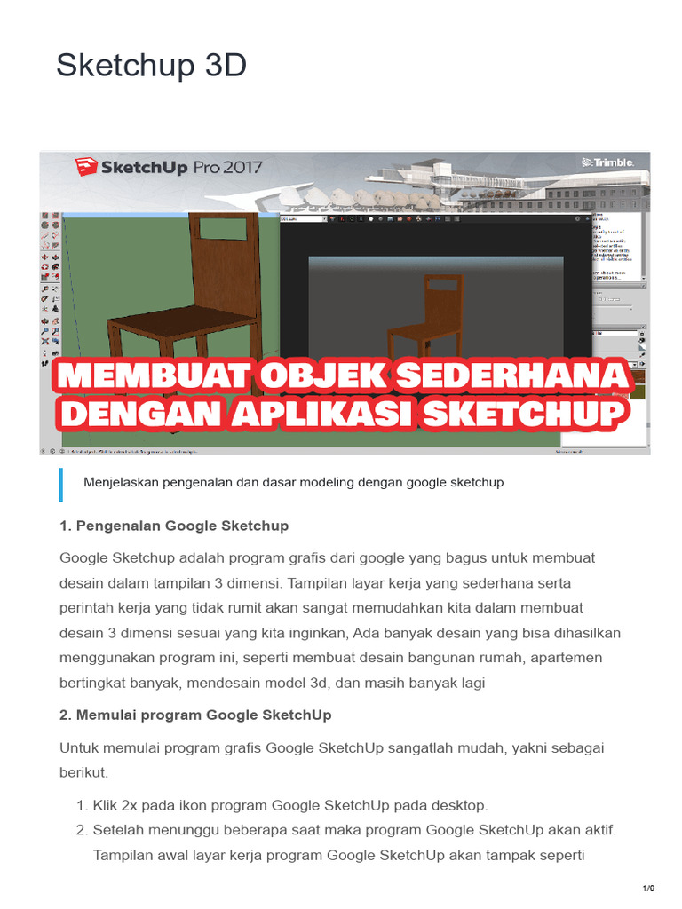 Sketchup 3d pdf