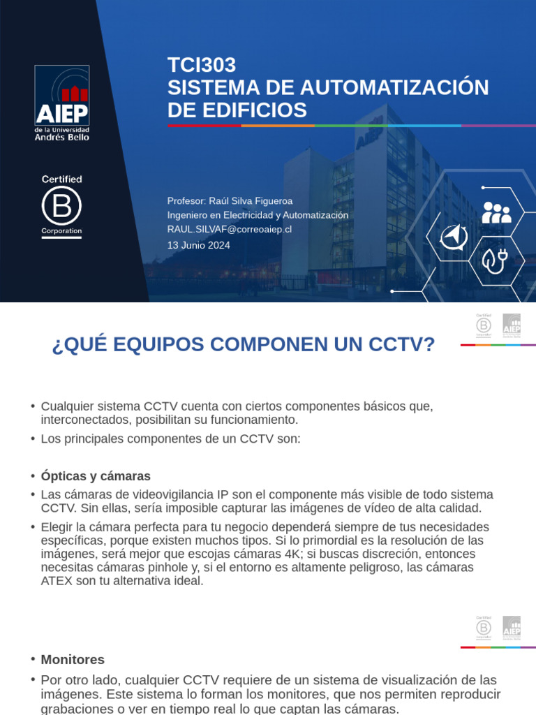 Componentes Clave de Sistemas CCTV y Control de Acceso | PDF | Circuito ...