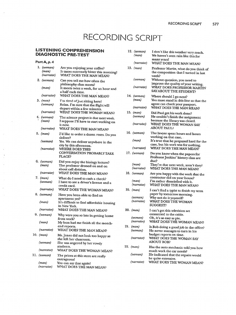 RECORDING SCRIPT | PDF