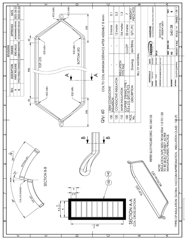3.545138 Stator Coil Rev-B | PDF