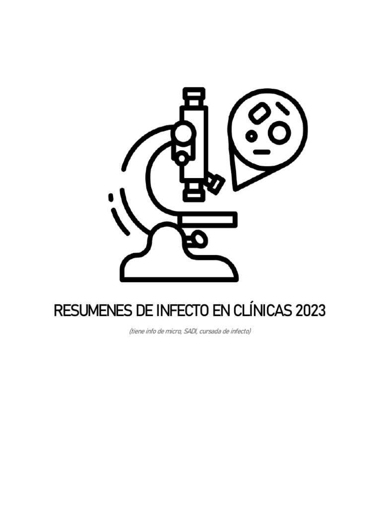 Resumenes Infecto Clinicas 2023 | PDF | Penicilina | Inmunología