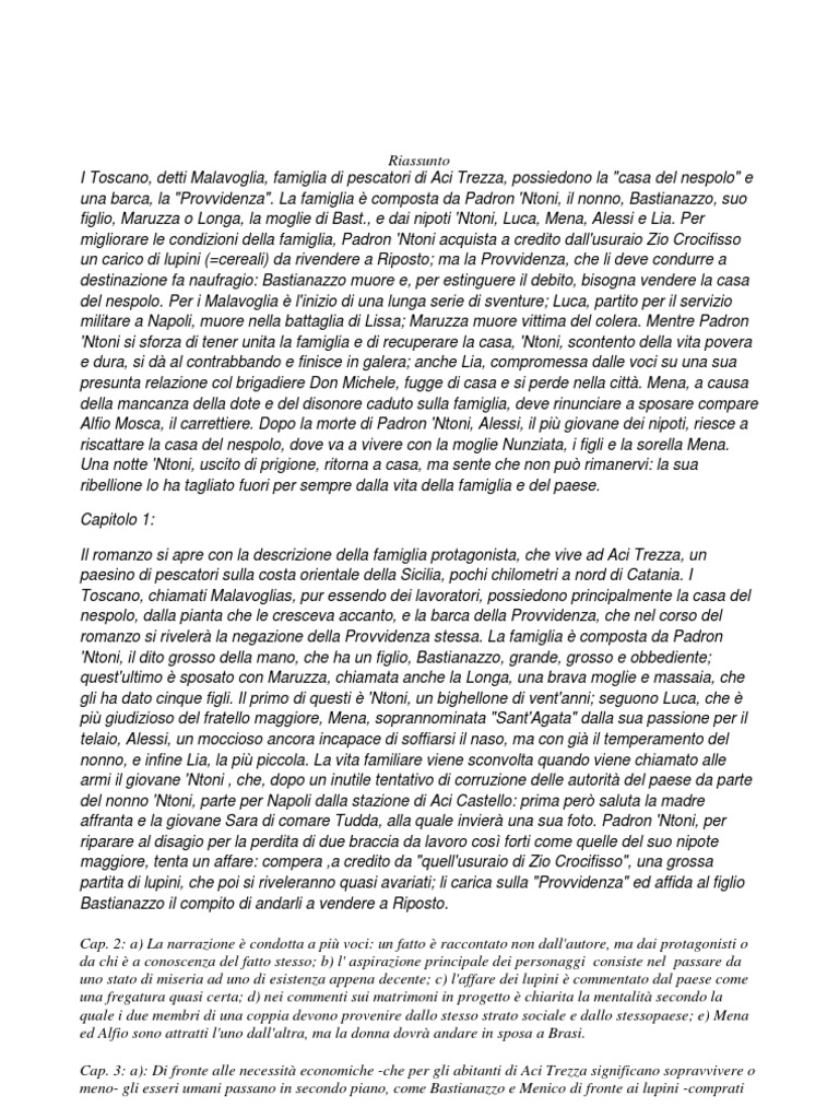 Chi Ha Scritto Il Racconto I Malavoglia