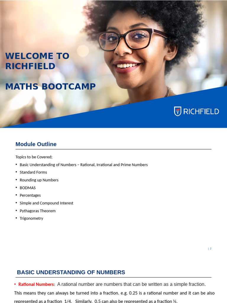 Maths Bootcamp Part 1 | PDF | Numbers | Multiplication